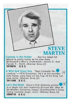 Martin, Steve / Comedy Is Not Pretty | Warner Bros. / 1979