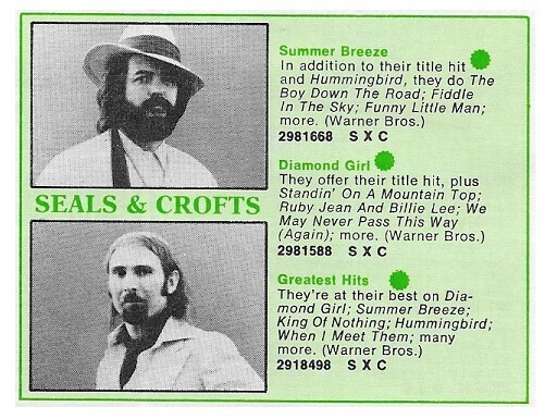 Seals + Crofts / Summer Breeze | Warner Bros. / 1972