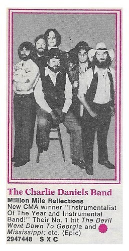 Daniels, Charlie (Band) / Million Mile Reflections | Epic | 1979