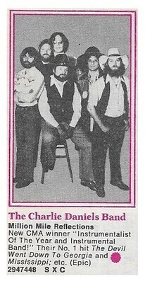 Daniels, Charlie (Band) / Million Mile Reflections | Epic | 1979