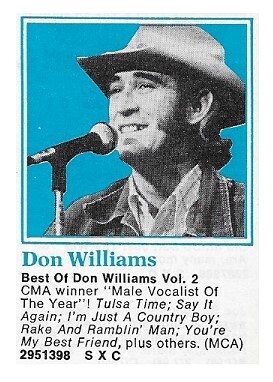 Williams, Don / Best of Don Williams Vol. 2 | MCA / 1979