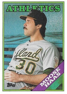 Haas, Moose / 1988 Oakland Athletics | Topps #606
