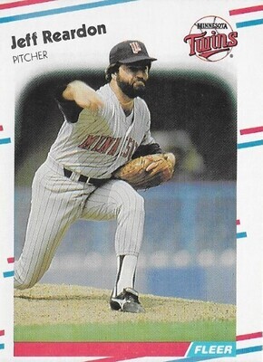 Reardon, Jeff / 1988 Minnesota Twins | Fleer #20
