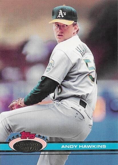 Hawkins, Andy / 1991 Oakland Athletics | Stadium Club #487