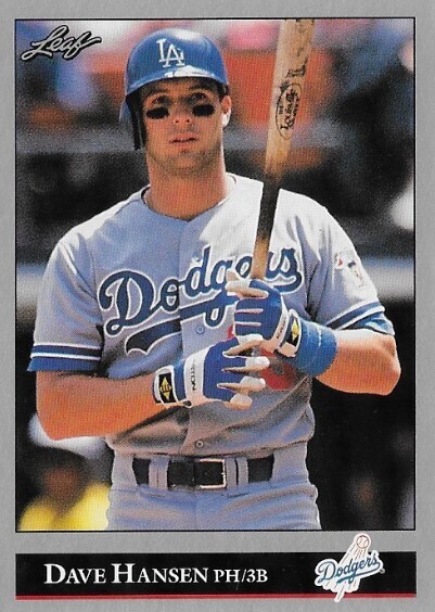 Hansen, Dave / 1992 Los Angeles Dodgers | Leaf #389