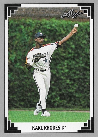 Rhodes, Karl / 1991 Houston Astros | Leaf #195