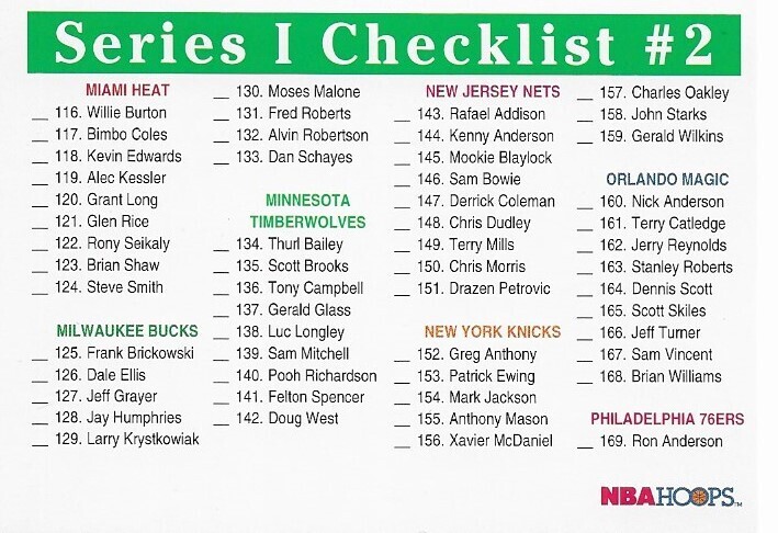 Hoops / 1992 Checklist (116-229) | Hoops #349