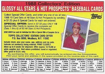 Clark, Jack / 1988 St. Louis Cardinals | Topps Offer