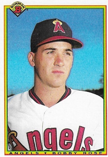 Rose, Bobby / 1990 California Angels | Bowman #293