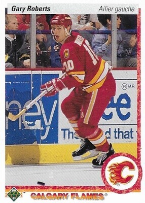 Roberts, Gary / 1990-91 Calgary Flames | Upper Deck #29 | French