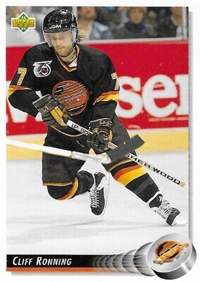 Ronning, Cliff / 1992-93 Vancouver Canucks | Upper Deck #160