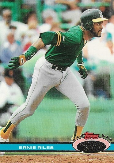 Riles, Ernie / 1990 Oakland Athletics | Stadium Club #432