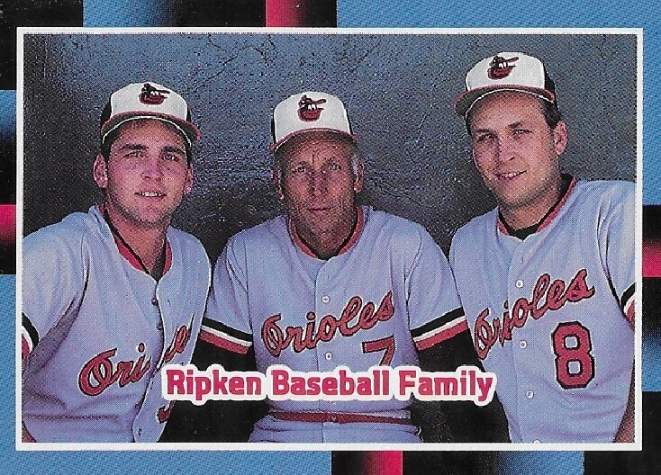 Ripken, Cal (Jr.) / 1988 Baltimore Orioles | Donruss #625 | with Billy Ripken + Cal Ripken, Sr.