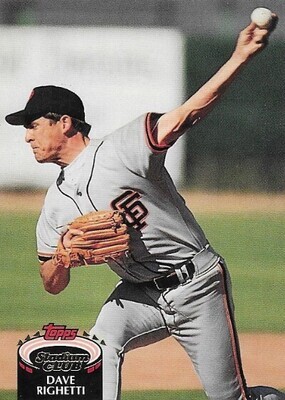 Righetti, Dave / 1992 San Francisco Giants | Stadium Club #107