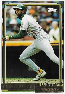 Riles, Ernest / 1992 Oakland Athletics | Topps #187