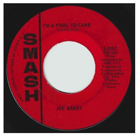 Barry, Joe / I'm a Fool to Care | Smash S-1702