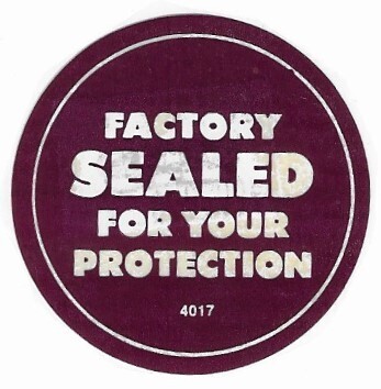 Sealed / Factory Sealed For Your Protection