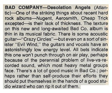 Bad Company / 1979: Desolation Angels