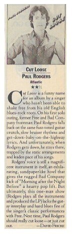 Rodgers, Paul / Cut Loose / 1983