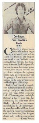 Rodgers, Paul / Cut Loose / 1983