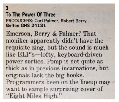 3 / 1988: To the Power of Three
