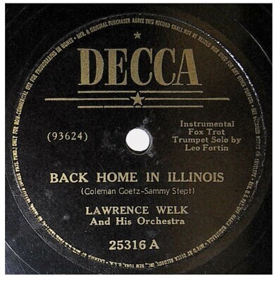 Welk, Lawrence / Back Home in Illinois | Decca 25316