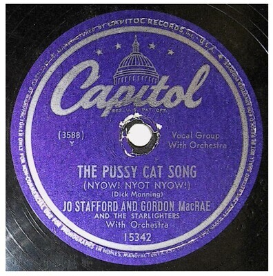 Stafford, Jo / The Pussy Cat Song | Capitol 15342 | with Gordon MacRae