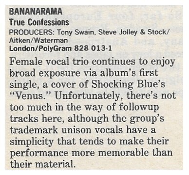 Bananarama / 1986: True Confessions
