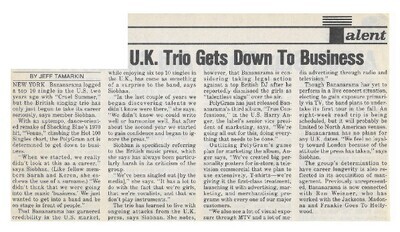 Bananarama / 1986: U.K. Trio Gets Down to Business