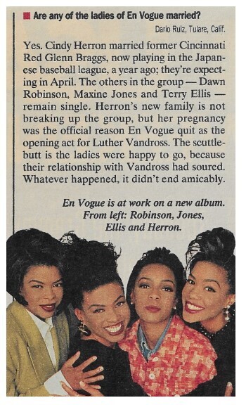 En Vogue / Ladies of En Vogue Married? / 1993