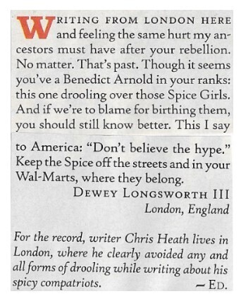 Spice Girls / 1997: Writing From London Here