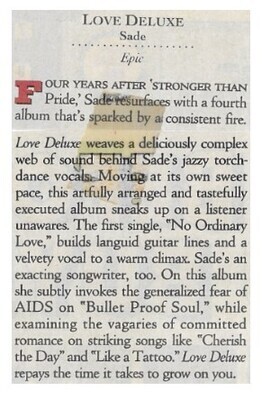 Sade / 1992: Love Deluxe