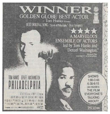 Hanks, Tom / Philadelphia | with Denzel Washington / 1994