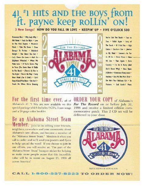 Alabama / 1998: For the Record - 41 Number One Hits