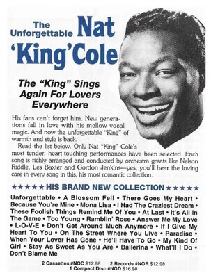 Cole, Nat King / 1991: The Unforgettable Nat &quot;King&quot; Cole