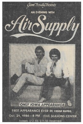 Air Supply / 1984: Cedar Rapids, IA (Five Seasons Center)
