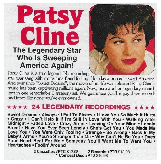 Cline, Patsy / 24 Legendary Recordings / 1991