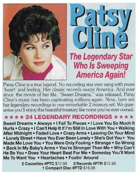 Cline, Patsy / 1991: 24 Legendary Recordings