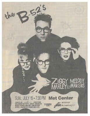 B-52&#39;s, The / 1990: Bloomington, MN (Met Center)
