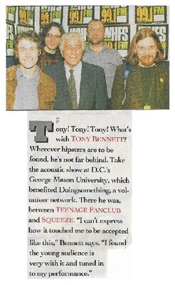 Bennett, Tony / 1994: George Mason University, with Teenage Fanclub