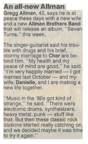 Allman, Gregg / 1990: An All-New Allman