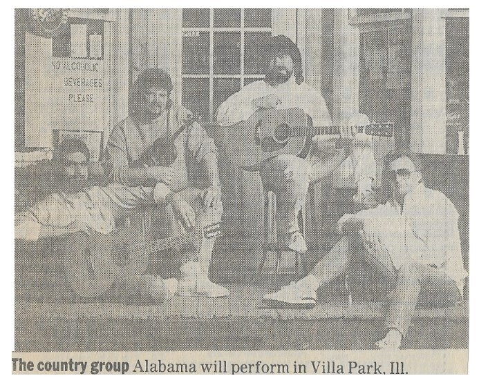 Alabama / 1993: Alabama Will Perform in Villa Park, IL