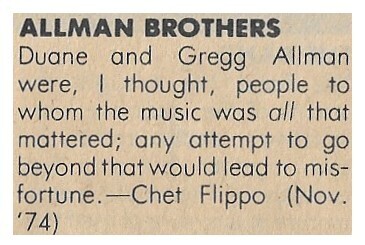 Allman Brothers Band / Music Was All That Mattered / 1974