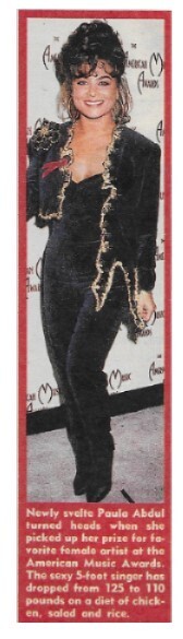 Abdul, Paula / 1992: Favorite Female Artist