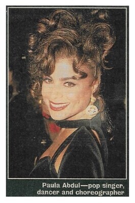 Abdul, Paula / 1993: Pop Singers, Dancer, Choreographer