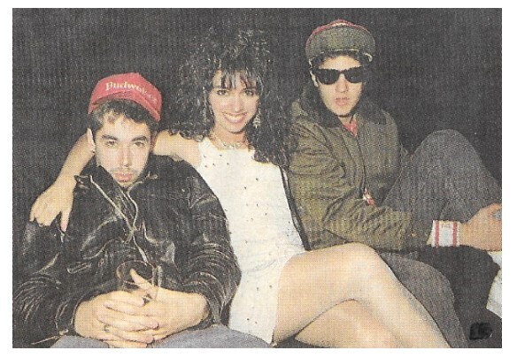 Bangles / 1987: Susanna Hoffs with 2 of the Beastie Boys