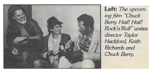 Berry, Chuck / With Keith Richards and Taylor Hackford / 1986