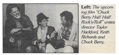 Berry, Chuck / With Keith Richards and Taylor Hackford / 1986