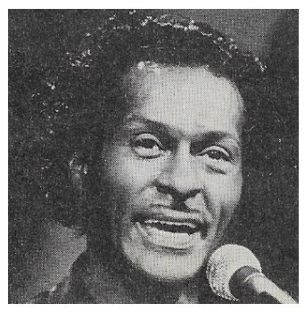 Berry, Chuck / Closeup - Singing Into Microphone / 1979