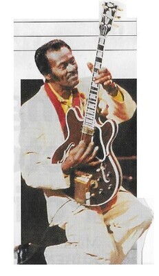 Berry, Chuck / On Stage - White Suit - Yellow Shirt